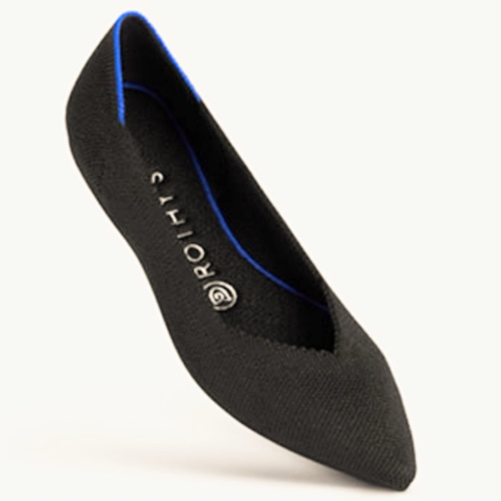 ROTHY’S BLACK THE POINT FLATS
